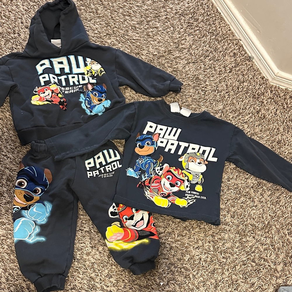 Zara Kids Matching Set - Navy with Paw Patrol Design